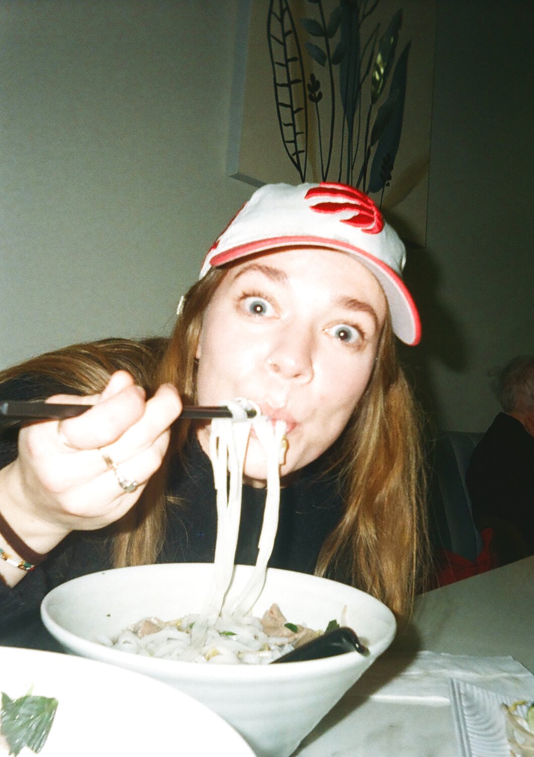 A warm, festive bowl of noodles