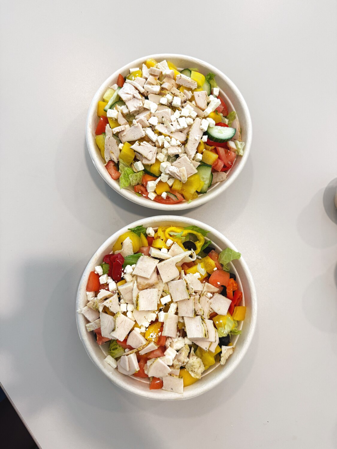 Two comforting bowls of chicken and rice